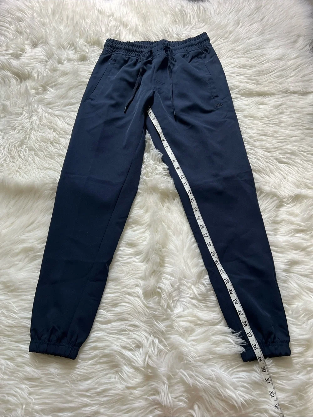 Men’s Elastic Waist Navy Jogger Pants